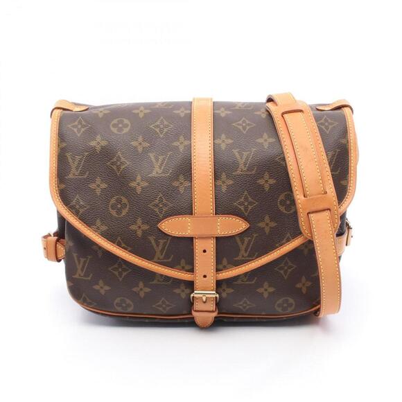 LOUIS VUITTON Brown Monogram Leather Shoulder Bag - Picture 1 of 8